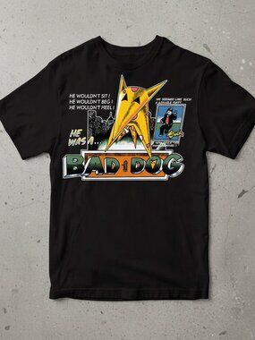 Funny “He Was a Bad Dog” Graphic T-Shirt | Vintage Comic Style Dog Lover Tee